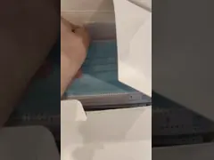 Анти- Nonwoven лицевого щитка гермошлема после полудня 2,5 смога 3ply устранимый защитный голубой video