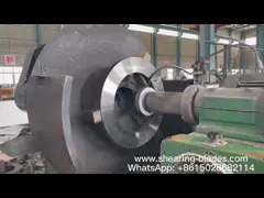 повторно использовать металлолома лезвий Slitter горячекатаных сталей роторный video