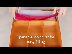 Drawer Bamboo Kitchen Utensils Ziploc Bag Storage Organizer For Food