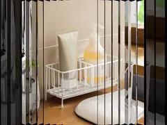 Sponge Holder for Kitchen Sink for Countertop Or Wall Stick with Auto Overflow