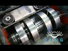 Автоматические 0.4-2.5mm SS вокруг трубы делая мельницу трубки 4.8T металла машины video