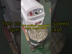 смеситель теста одиночной штанга скорости 185r/M спиральный для торта хлеба магазина пекарни video
