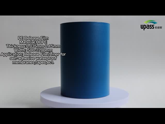 Tear Silicone Coated Release Liner Thermal PE Release Film For Membranes And Tapes