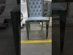 Обедать стиля кнопки роскошный современный предводительствует стул 0.53m европейский Tufted кожаный обедая video