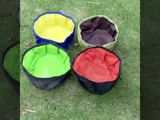 Шары воды любимца складных шаров перемещения собаки портативные с молнией видео