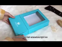 Изготовленная на заказ коробка парика коробки волос девственницы метки частного назначения соткет коробку пачки расширения упаковывая video