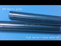 Прозрачная черная трубка боросиликатного стекла для компонента прибора с гравировкой лазера video