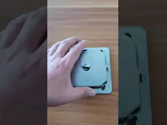 Один переключателя стенной розетки поляка финиш серебряного RUFFIN шатии 5 PreFAB video