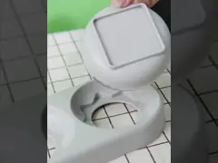 Поднятый керамический умный распределитель PP собачьей еды КАК материал video