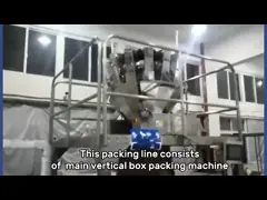 220V Vertical Carton Packing Machine For Oreo Biscuits Cookies Paper Box