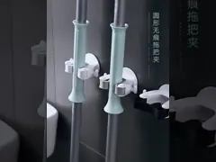 Инструмент организации Gripper держателя Mop и веника собственной личности слипчивый для домашнего сада video