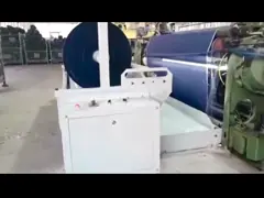 Узкий перематывать машины замотки рулона ткани Doffing прибор video