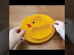 Не сместите желтая утка силикон разделил плиты малыша плиты video