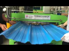 GI 0.12mm-0.3mm Thickness Corrugated Roll Forming Machine 10-12 Meters/Min