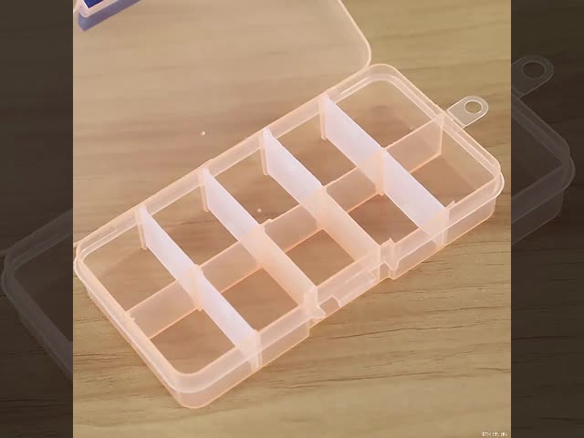 Коробка организатора тары для хранения домочадца 10 решеток пластиковая для шарика серьги ювелирных изделий видео