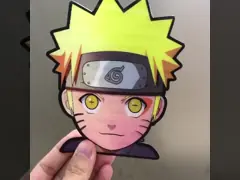 10.7x13cm 3D Lenticular Printing Service Custom Car Anime Die Cut Stickers