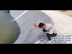 Pioneer Cement Sand Mixed Concrete Mat Rolls For Permanent Erosion Control