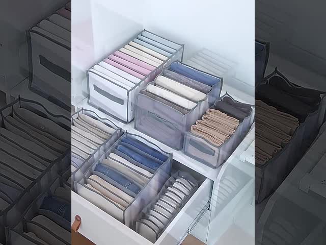 Организатор ящика тары для хранения домочадца одежды 7 решеток для шкафа видео