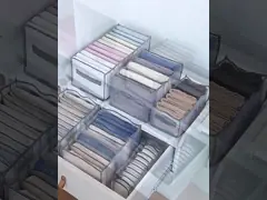 Организатор ящика тары для хранения домочадца одежды 7 решеток для шкафа video