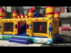 Große Planen-aufblasbares federnd Schloss PVC-EN71 für Kinderspiele