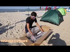 Водные виды спорта хлебают стоят вверх раздувной Surfboard 16KG доски затвора video