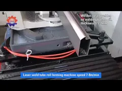 Крен трубки полной двери шторки стальной завальцовки 30m/Min автоматизации высокоскоростной восьмиугольный формируя машину video