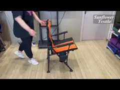 Рыбная ловля портативной складной ткани Оксфорда шезлонга на открытом воздухе располагаясь лагерем для событий video