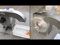 Морковь отрезая картофельные чипсы резца 1500KG/H делая машину video