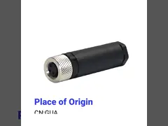 Un-alaibable Shielding IP68 Waterproof Connector with Brass Coupling Nut