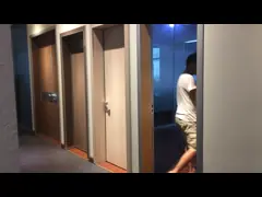 Подгонянные двери комнаты доски MDF внутренние с поверхностью индикаторной панели песка алкалиа video