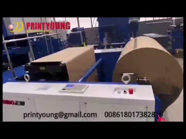 Automatic Sheet Feeding Paper Bag Making Machine 42KW 90 - 170g/M² video