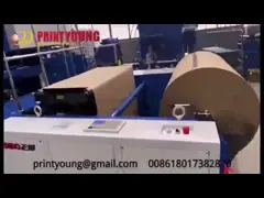 Automatic Sheet Feeding Paper Bag Making Machine 42KW 90 - 170g/M² video