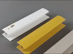 Vinyl Pvc Connetive Moulding White Black Grey Slatwall Panel Decorative