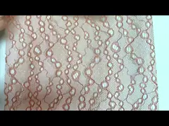 le fil léger de broderie de polyester de tissu chimique de dentelle de 3D Merrowed a teint