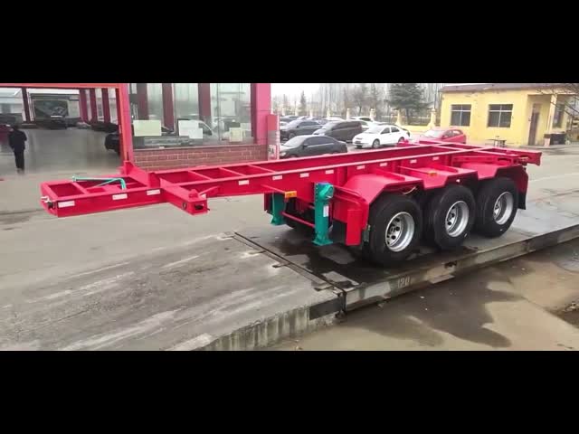 Three Axle Semi Trailer Platform Trailer Brand New Made In China