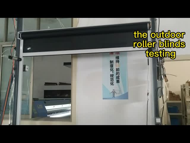 Polyester UV Coating Zip Track Blind Terrace Sun Shading Windproo