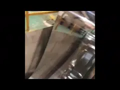 катушка свернутая 4K стальная 420 0.5mm толстая 316 Ss свертывает спиралью край отделочного стана БА video