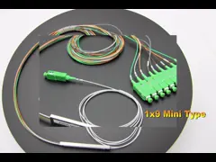1x9 Мини-тип SCAPC Fiber PLC Splitter video