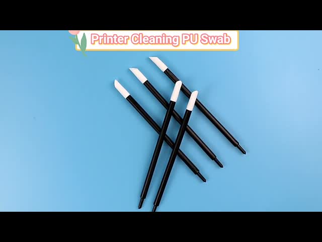 Сейф ЭСД устранимой пыли свободный от вытирает тампоном Пу главное 5*18 Мм для медицинской службы видео