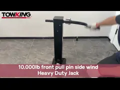 штырь стороны домкрата сверхмощного трейлера 10000ЛБ с ручкой 12,5 перемещают черный порошок с покрытием video