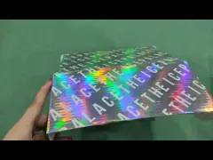 Изготовленная на заказ электронная коммерция упаковывая голографическую рифленую пересылая коробку video