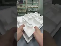 Устранимая бумага упаковывая Biodegradable отлитую в форму пульпу упаковывая поднос пульпы Eco дружелюбный отлитый в форму video