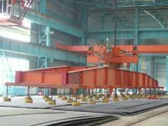 High Level Slewing Overhead Crane Telescopicel Ectromagnetic With Carrier Beam