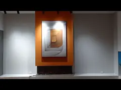 деревянный камин каминной доски 75inch небольшой отбирает кромку свет СИД угля симуляции video