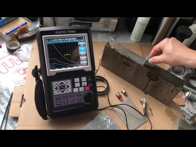 How to use Ultrasonic metal detector HUATEC FD560 with DAC curve