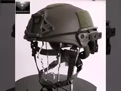 Шлем доказательства пули Nij баллистического военного шлема уровня Iiia PE быстрый полный video