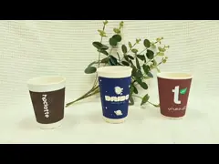 конюшня кофейной чашки бумаги стены устранимого бумажного стаканчика поставок 12oz устранимого двойная video