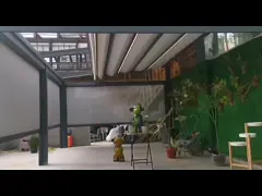 Тени шторок ролика тени Солнца на открытом воздухе шторок патио ультра умных электрические моторизованные video