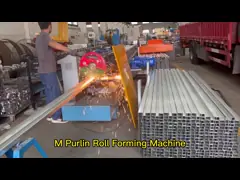 Гальванизированный стальной крен Purlin CZ формируя станции машины 18 для строительной конструкции video