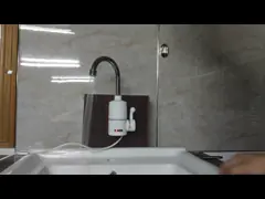 Водопроводный кран RoHs нагрева электрическим током Faucet 3000W топления воды ABS немедленный электрический быстрый video